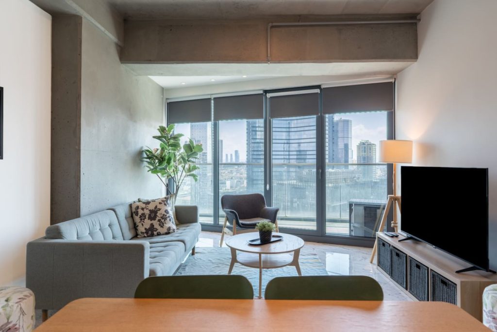 Sunlit 1BR w/ Private Balcony #614