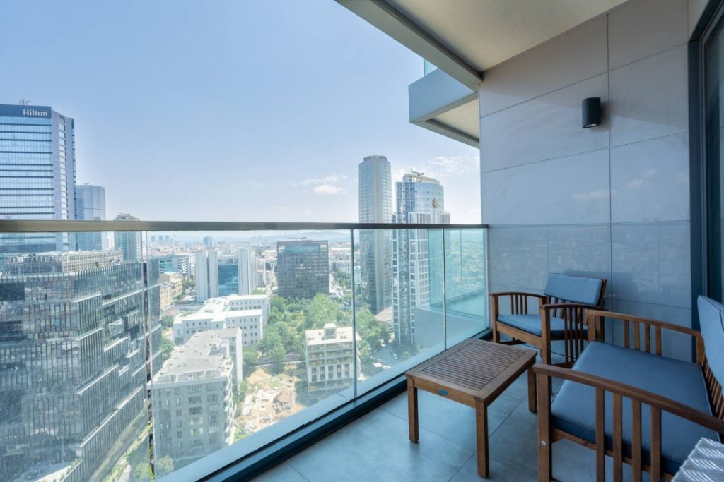 Sunlit 1BR w/ Private Balcony #614